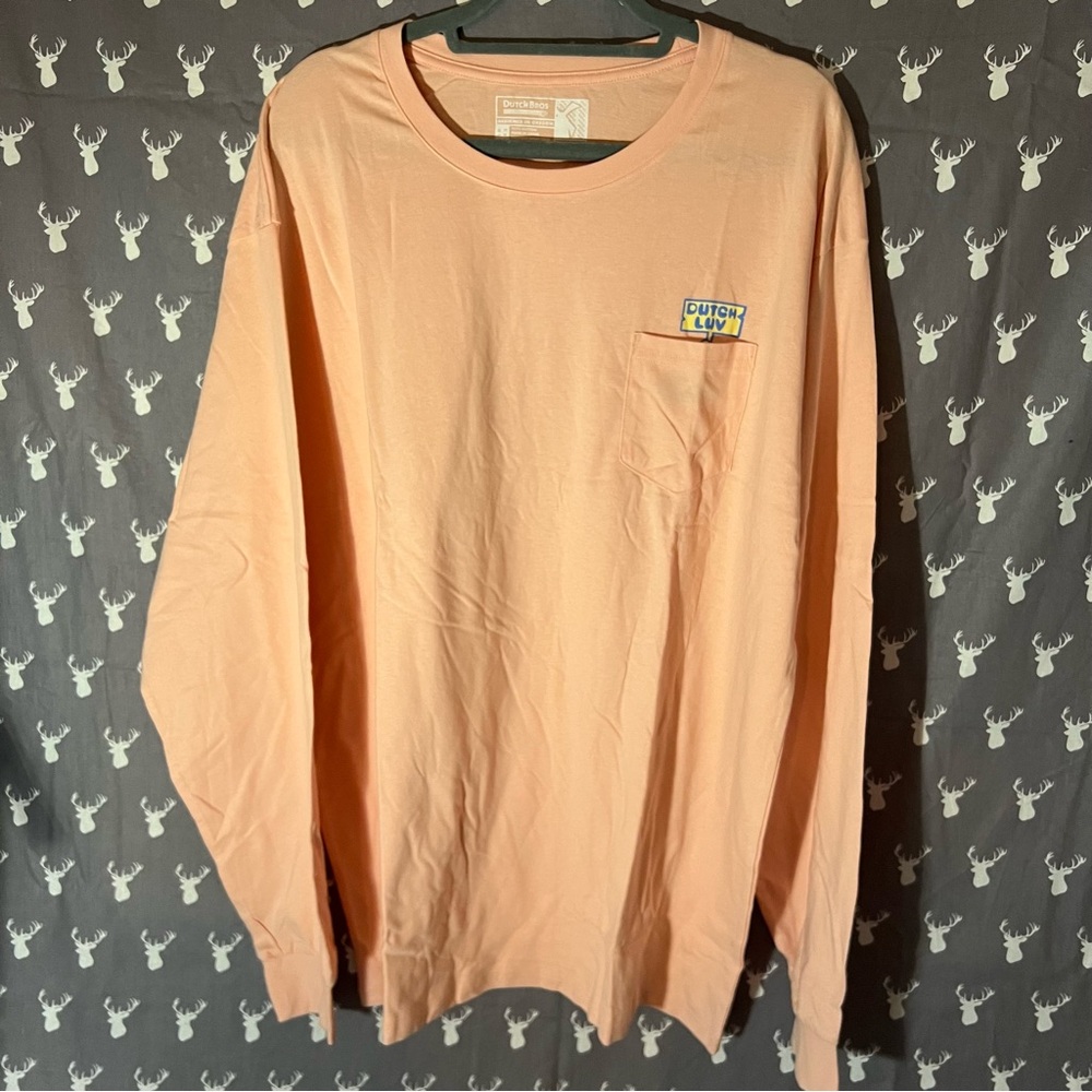 Dutch Bros Peach Long Sleeve Shirt